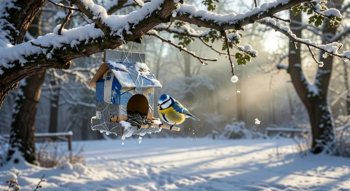 Kako napraviti hranilicu za ptice od otpadnih materijala — siguran vodič za zimu 2026.