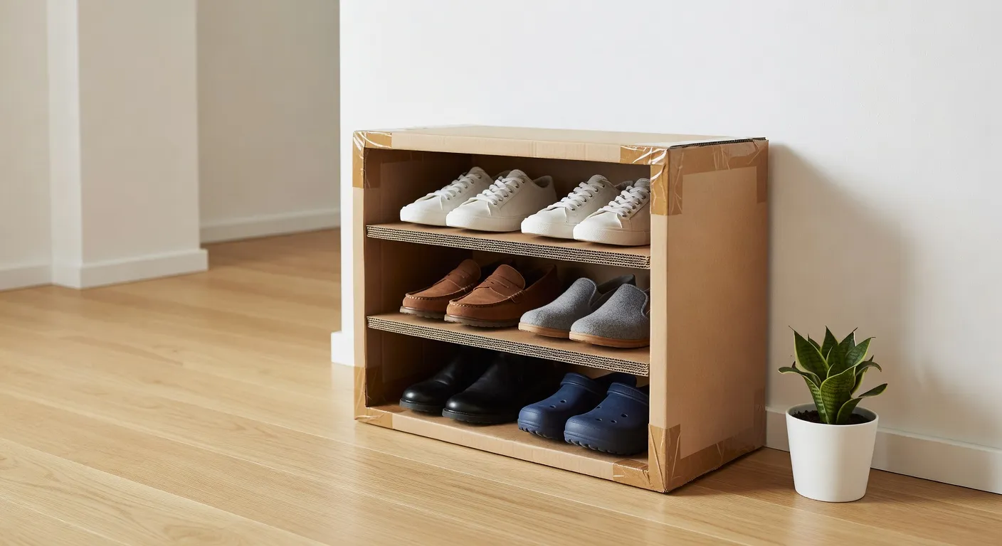 Kako napraviti policu za cipele od kartonskih kutija — Vodič za uradi-sam entuzijaste