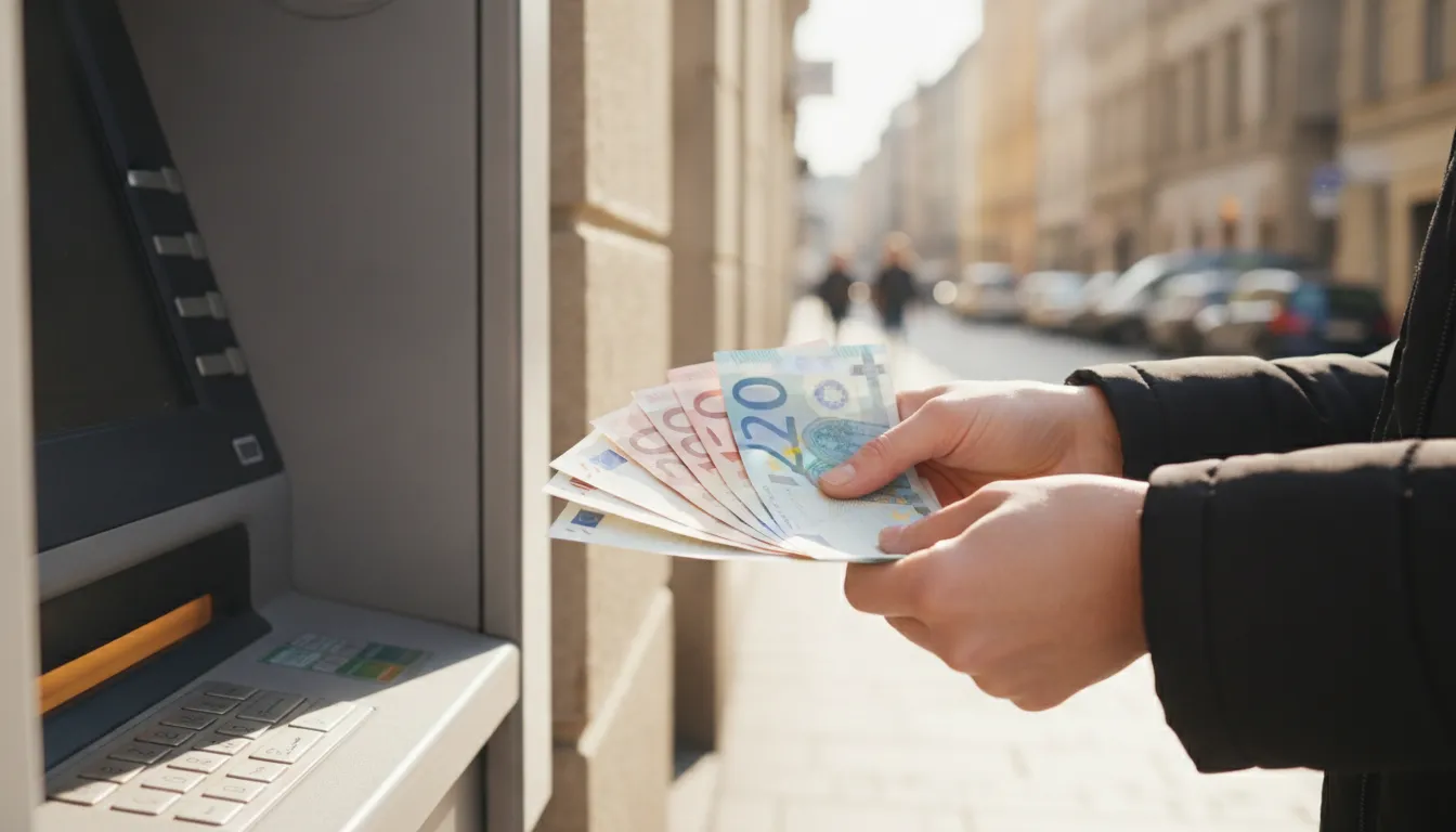 Kako položiti novce na bankomatu